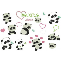 Stickserie - Patti Panda